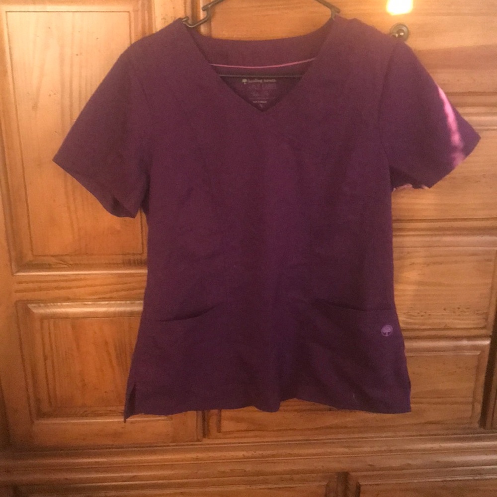 Purple label scrub top